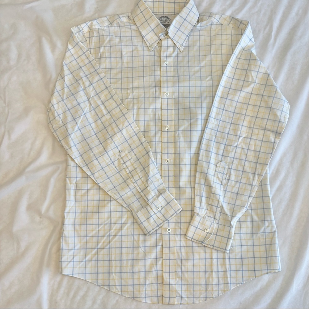 Brooks Brothers Regent Fit Non-Iron Stretch Supima Cotton Dress Shirt 15-32